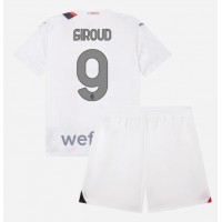 AC Milan Olivier Giroud #9 Bortatröja Barn 2023-24 Kortärmad (+ Korta byxor)